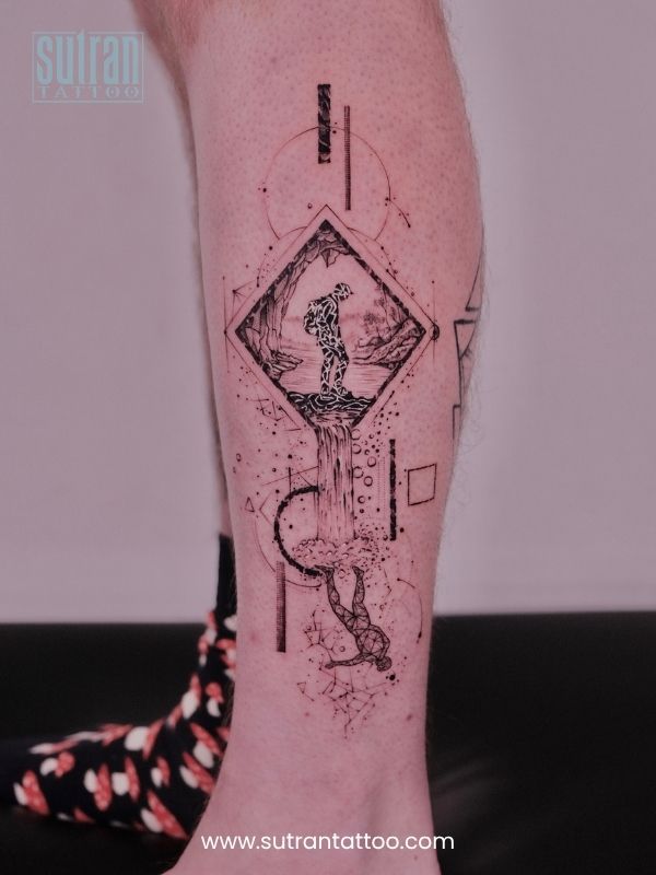 Geometric Nature Tattoo