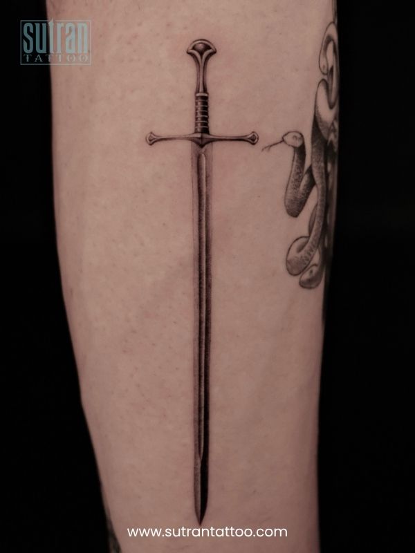sword tattoos for strong men