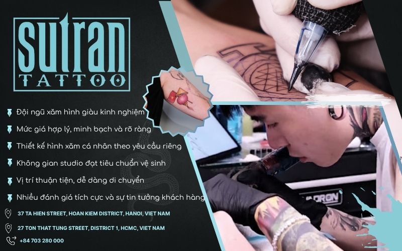 Sutran Tattoo Studio – Điểm đến xăm hình bậc nhất