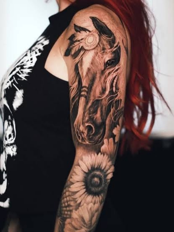 full arm tattoo for women