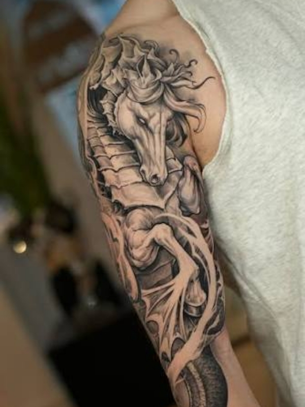 Horse side tattoo