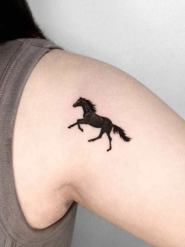 Mini horse tattoo