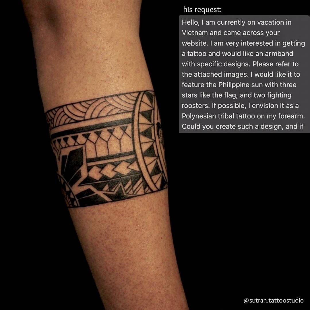 Maori style tattoo at Sutran Tattoo Studio — design 23