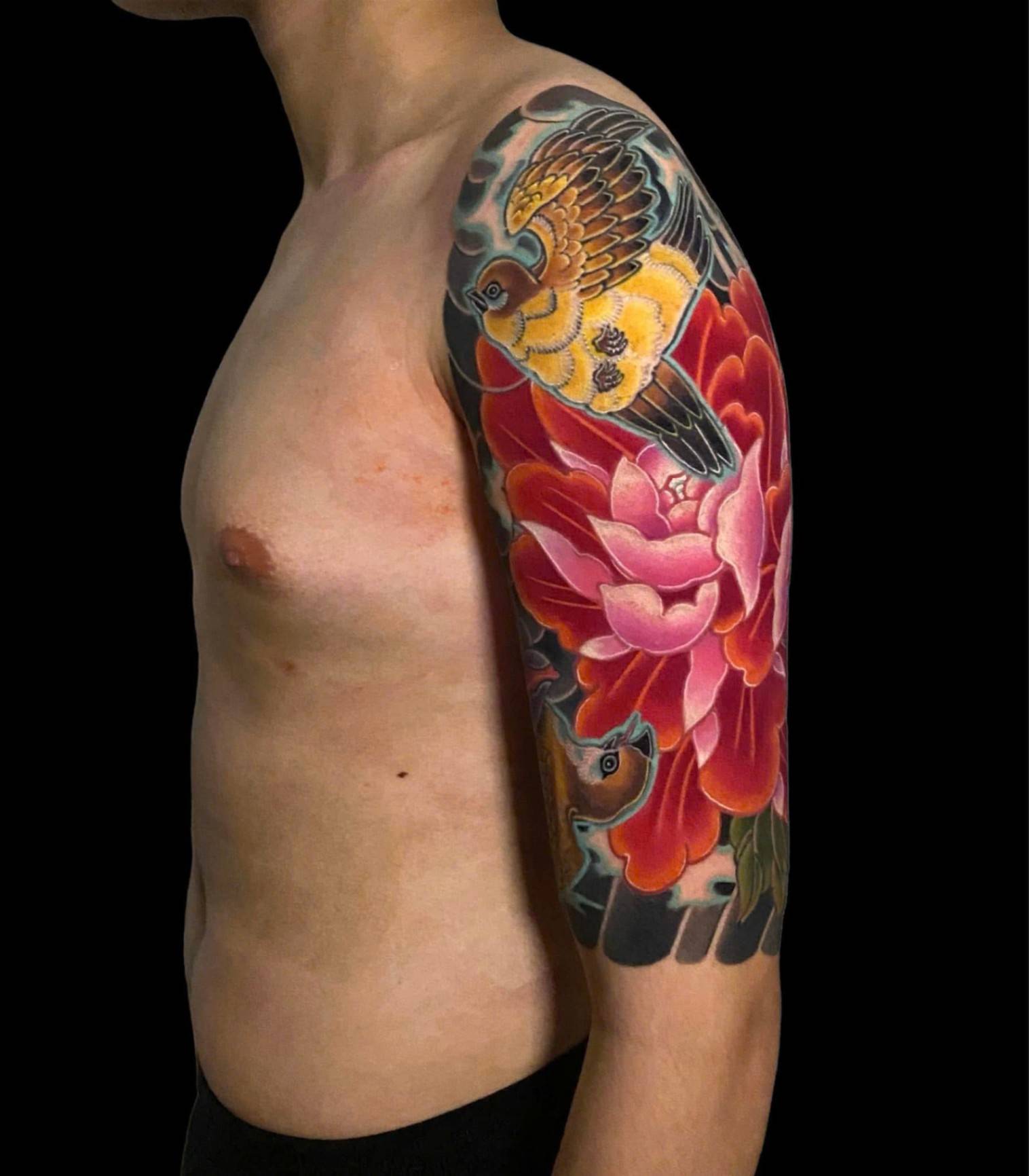 ASIAN BIG PIECES - Large Asian-style tattoo at Sutran Tattoo Studio — design 124