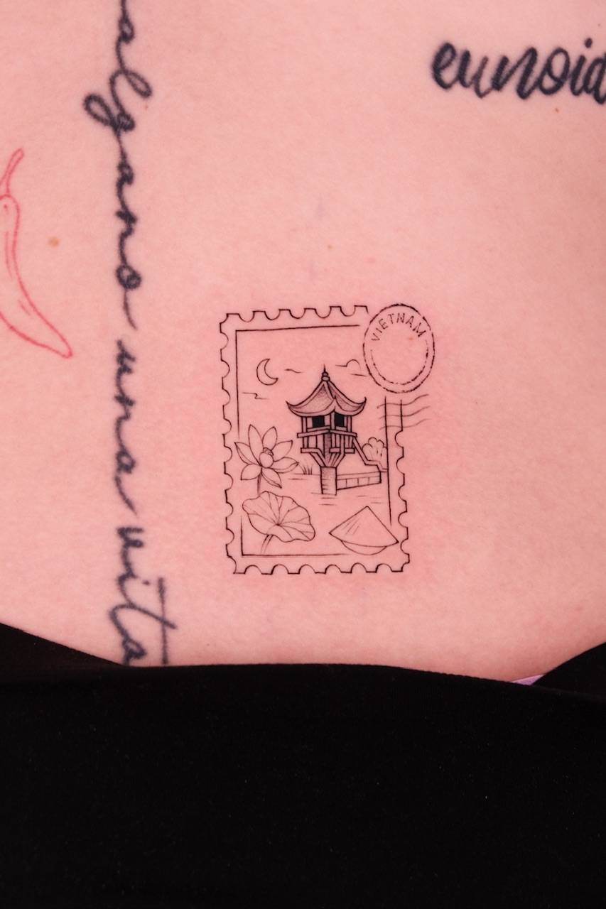 VIETNAM INSPIRED - Vietnam-inspired tattoo at Sutran Tattoo Studio — design 189