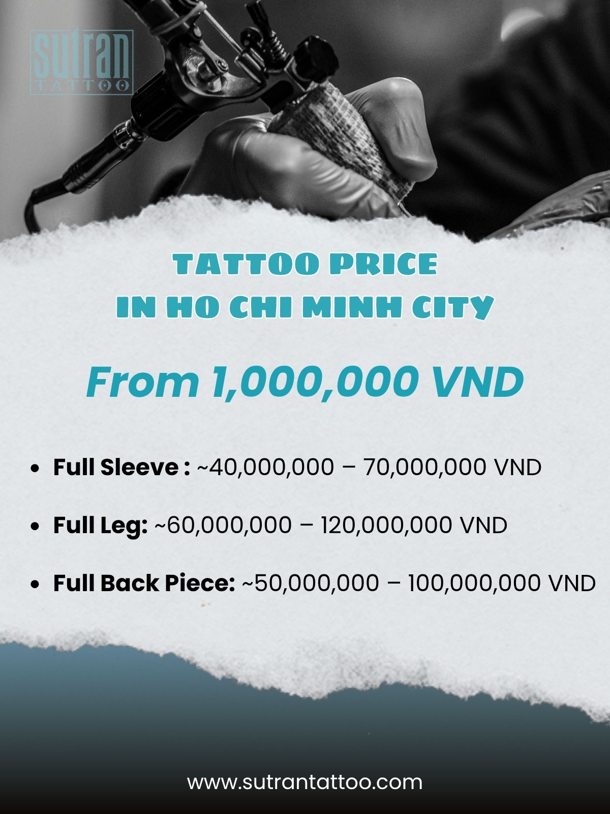 Tattoo price in Ho Chi Minh City