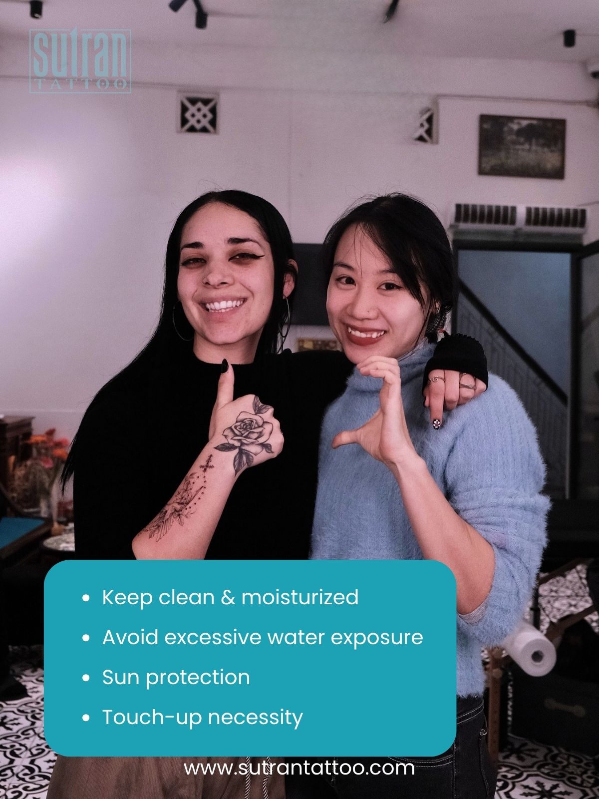 Hand tattoo aftercare tips