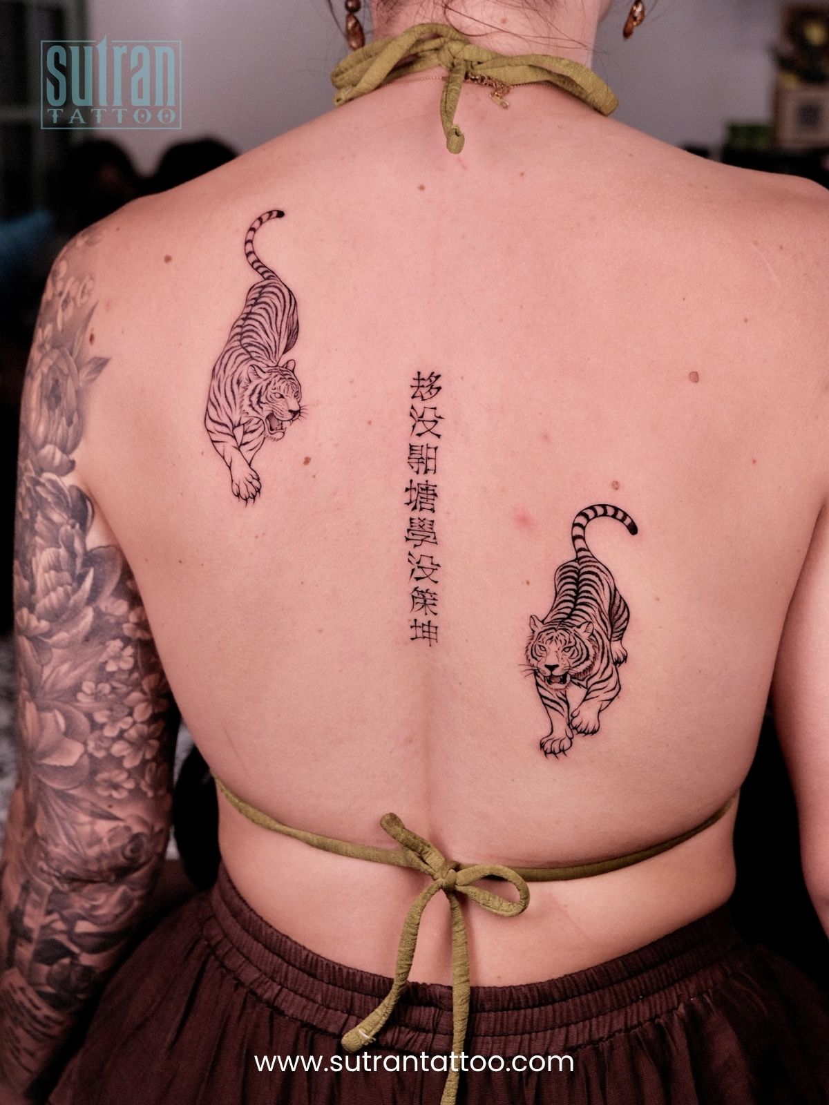 back tiger tattoo