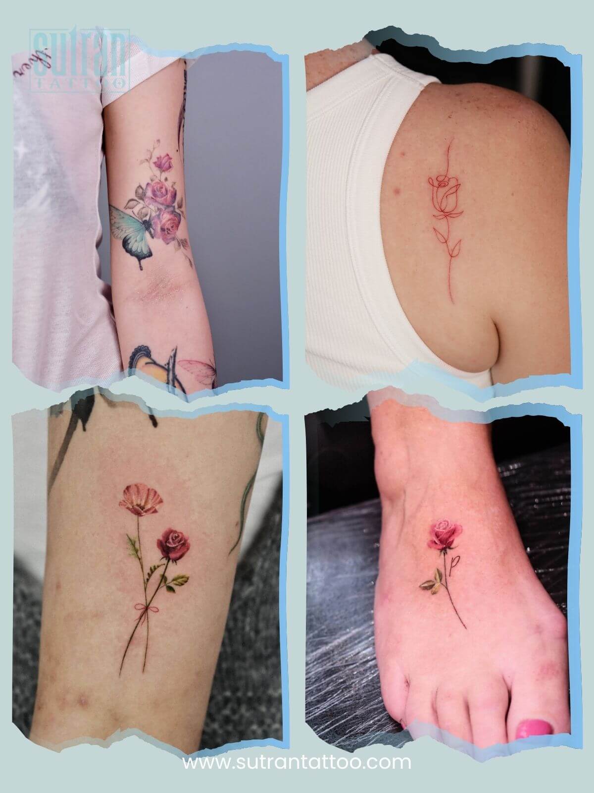 Rose tattoo ideas for men and women by personality