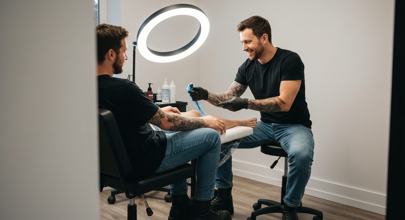client asking tattoo artist questions